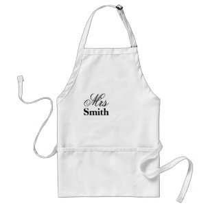 Mrs Smith Personalized Name Standard Apron