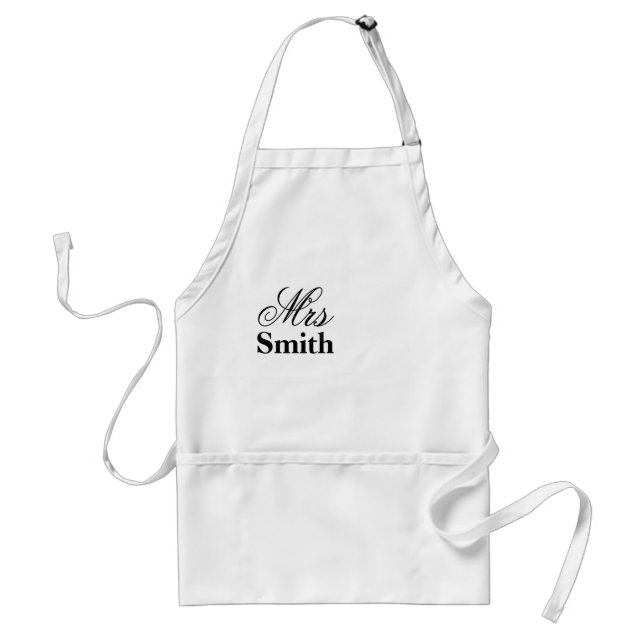 Mrs Smith Personalized Name Standard Apron (Front)