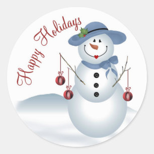 Mrs. Snowman Sticker