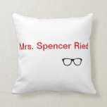 'Mrs. Spencer Reid' throw pillow<br><div class="desc">Lumbar Pillow spencer reid pillow</div>