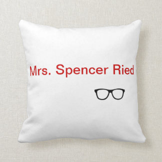 'Mrs. Spencer Reid' throw pillow