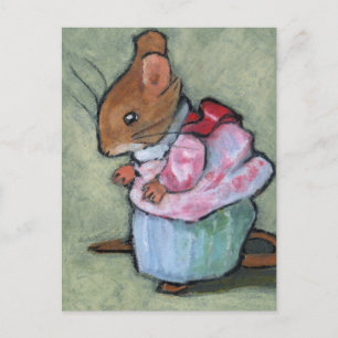 MRS TITTLEMOUSE #2 After B. Potter Postcard