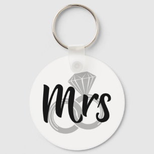 Mrs Wedding Bride Just married Keychain