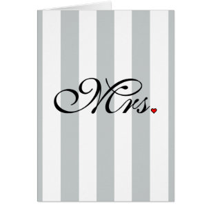 Mrs. Wife Bride Click to Customize Colour Stripes