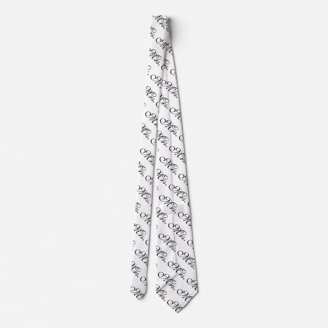 Mrs. Wife Bride His Her Newly Weds Tie (Back)