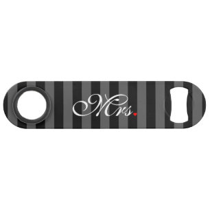 Mrs. Wife Bride His Hers Newly Weds Speed Bottle Opener