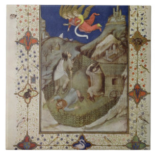 MS 11060-11061 Hours of Notre Dame: Tierce, The an Tile