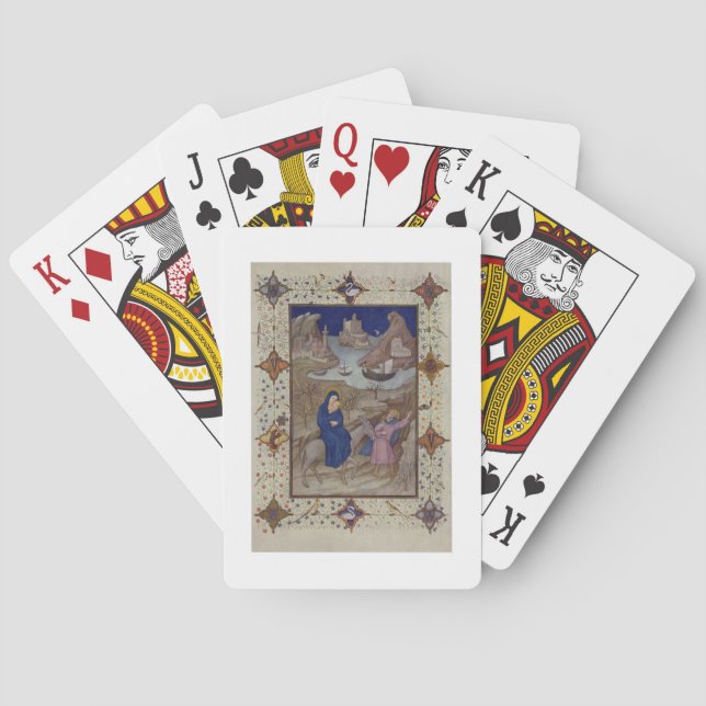 MS 11060-11061 Hours of Notre Dame: Vespers, The F Playing Cards (Back)