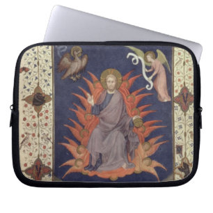 MS 11060-11061 Psalms of Penitence: Christ in Maje Laptop Sleeve