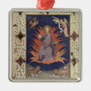 MS 11060-11061 Psalms of Penitence: Christ in Maje Metal Ornament