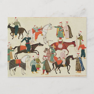Ms 1671 A Horse Market, c.1580 Postcard