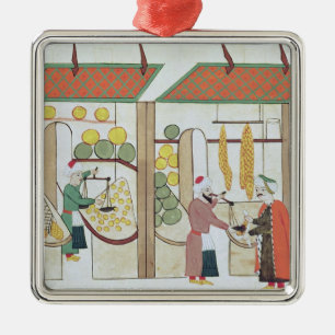 Ms.1671 Two Fruit Shops, c.1580 Metal Ornament