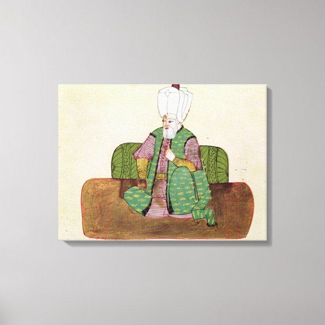 Ms 1971 Sultan Suleyman I Canvas Print (Front)