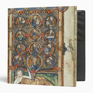 Ms 21926 The Tree of Jesse from a psalter Binder
