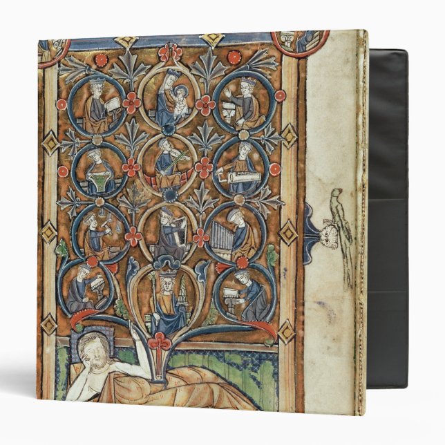 Ms 21926 The Tree of Jesse from a psalter Binder (Front/Inside)