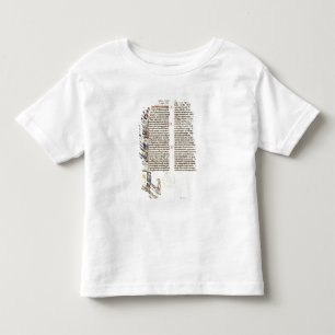 Ms 21 f.167v Construction of a Tower Toddler T-shirt