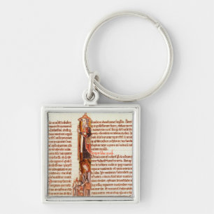 Ms 21 fol.97 Ruth and Boaz, from a Bible Keychain