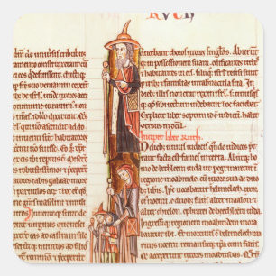 Ms 21 fol.97 Ruth and Boaz, from a Bible Square Sticker