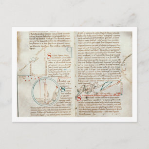 Ms 235 f.32 & 33 Geometry, from a 'Traite d'Astron Postcard