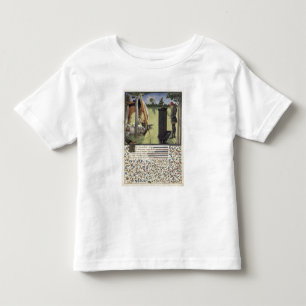 Ms. 2597 At Sunrise, Heart reads the inscription o Toddler T-shirt