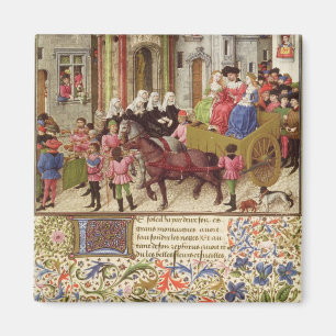 Ms 2617 Theseus makes a triumphal entry into Athen Magnet