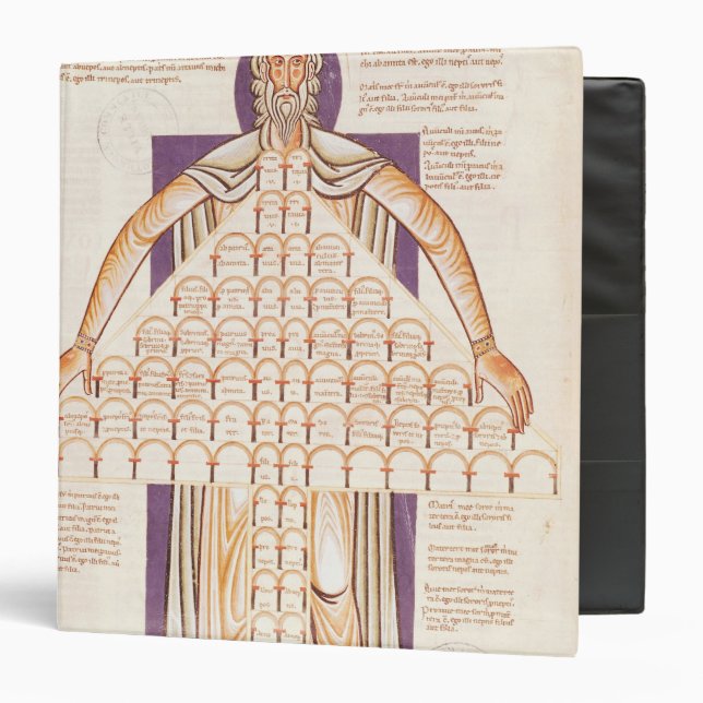 Ms 354 fol.256v Tree of Consanguinity Binder (Front/Inside)