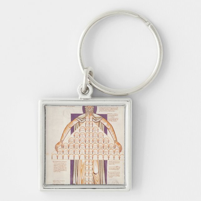 Ms 354 fol.256v Tree of Consanguinity Keychain (Front)