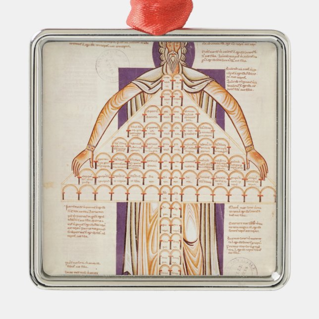 Ms 354 fol.256v Tree of Consanguinity Metal Ornament (Front)