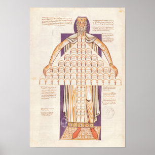 Ms 354 fol.256v Tree of Consanguinity Poster