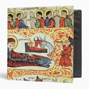 Ms 404 fol.1v The Nativity, from a Gospel Binder