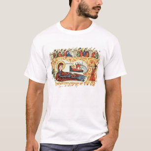 Ms 404 fol.1v The Nativity, from a Gospel T-Shirt