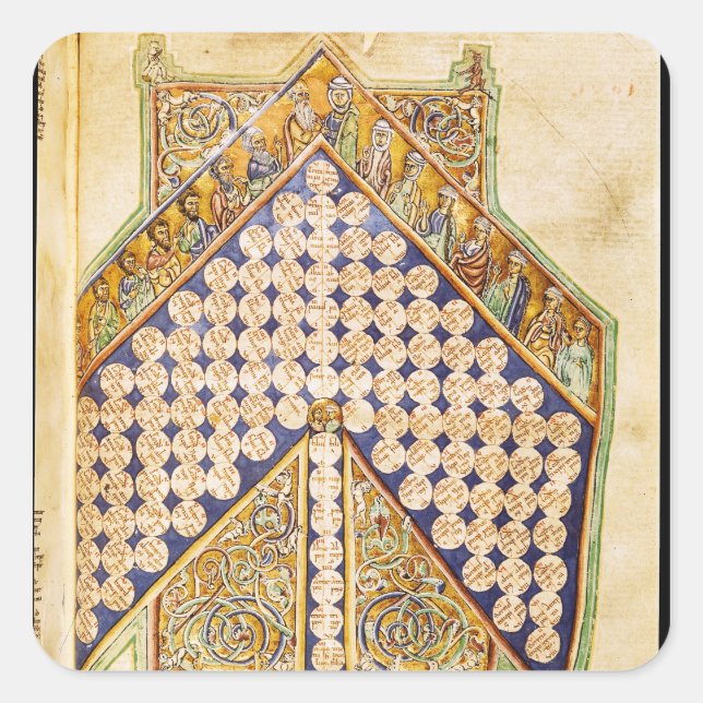 Ms 476 fol.233 Page from a Bible Square Sticker (Front)