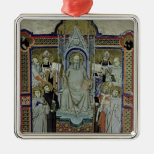 Ms 501 St. Benedict (vellum) Metal Ornament
