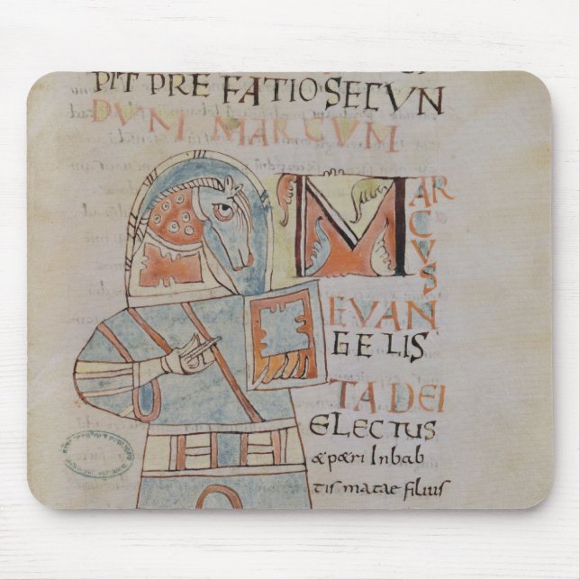 Ms 8 f.42 St. Mark the Evangelist Mouse Pad (Front)