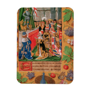 Ms Add 25698 f.3 Illuminated page from a Book of H Magnet