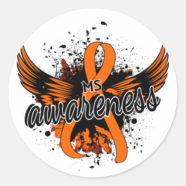 MS Awareness 16 Classic Round Sticker (Front)