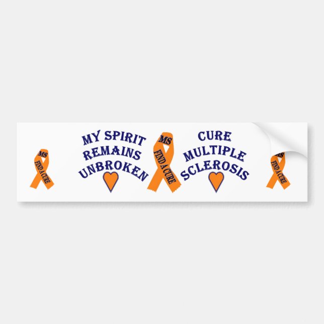 MS Awareness Bumper Sticker (Front)
