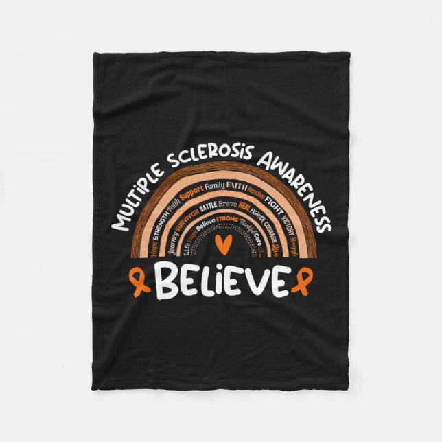 Ms Awareness Month Multiple Sclerosis  Fleece Blanket (Front)
