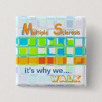 MS Awareness Team Pin ~ Custom Buttons
