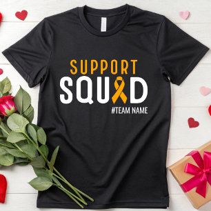 MS Awareness Team Support Squad Leukaemia Cancer T-Shirt