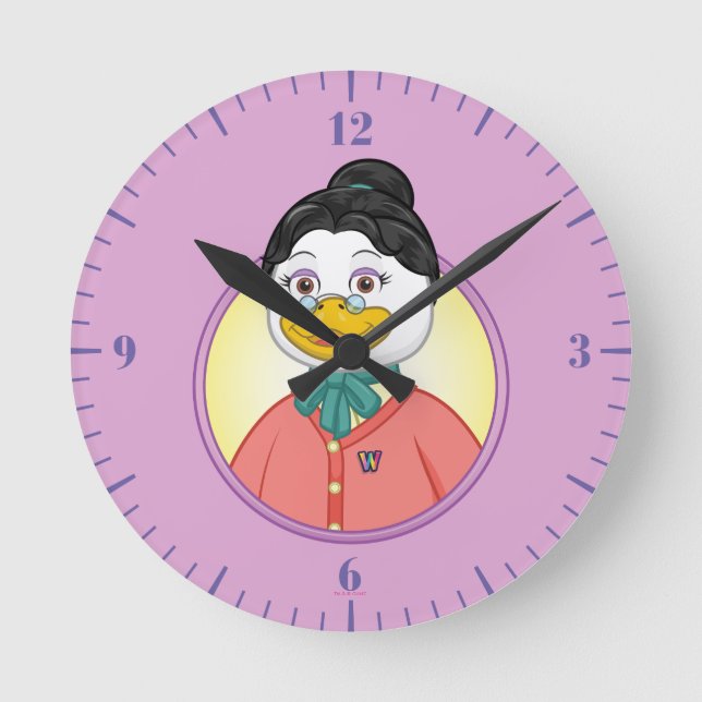Ms. Birdy Round Clock (Front)