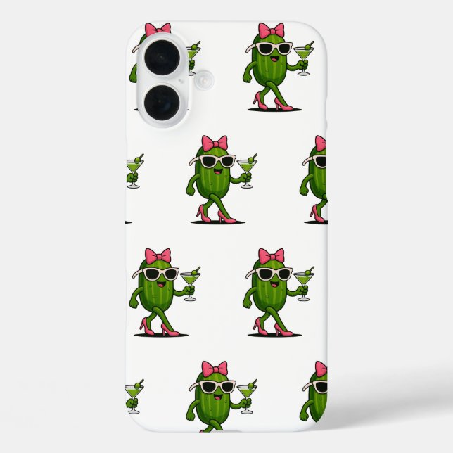 Ms. Cucumber Chic Case-Mate iPhone Case (Back)