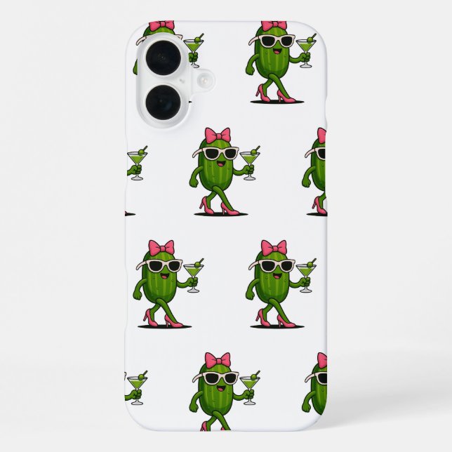 Ms. Cucumber Chic iPhone Case (Back)