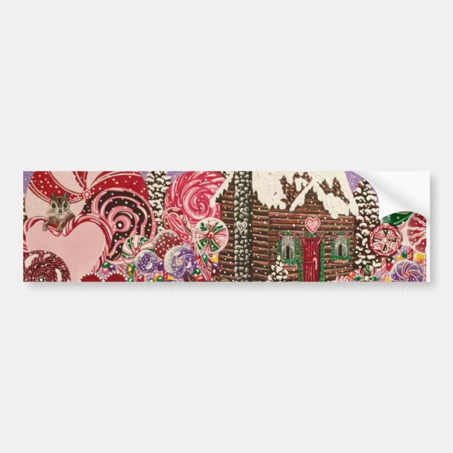 Ms. Elizabeth's Peppermint World Bumper Sticker (Front)
