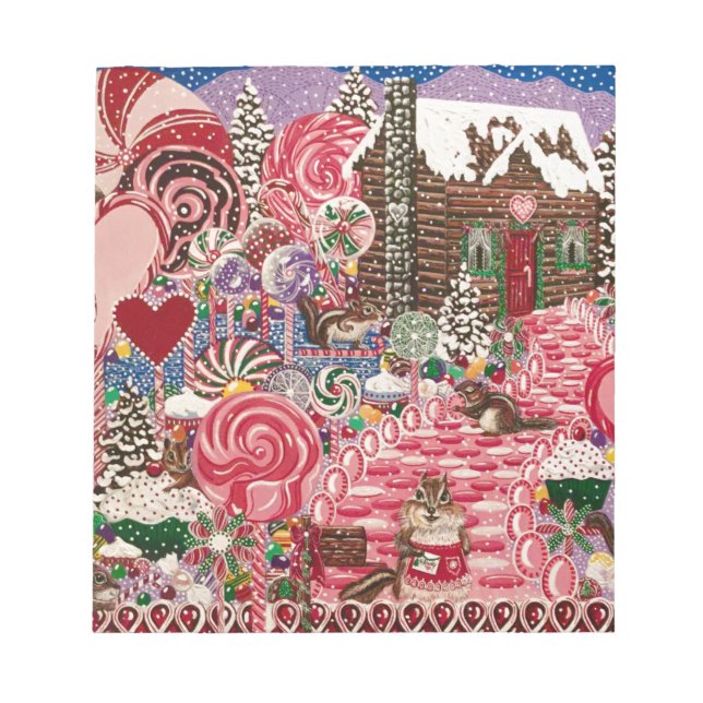 Ms. Elizabeth's Peppermint World Notepad (Front)