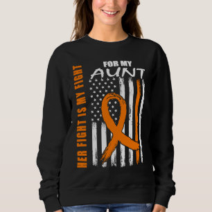 MS Family Fight Aunt Multiple Sclerosis American F Sweatshirt