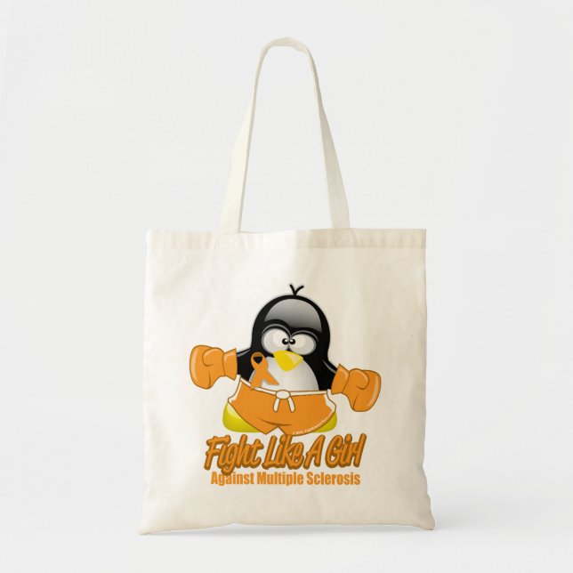 MS Fighting Penguin Tote Bag (Front)