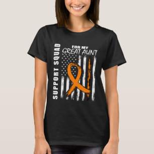 MS Great Aunt Multiple Sclerosis Awareness Flag Fa T-Shirt