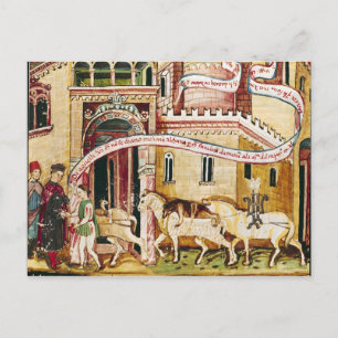 Ms H. V-5 Taxing the merchants Postcard