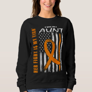 MS Her Fight Is My Fight Aunt Multiple Sclerosis F Sweatshirt